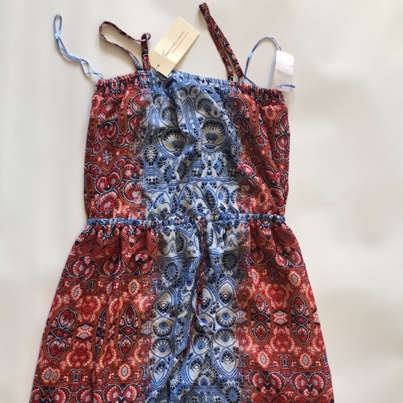 VINCE CAMUTO MOROCCAN TILE PAISLEY MAXI DRESS - Picture 2 of 4